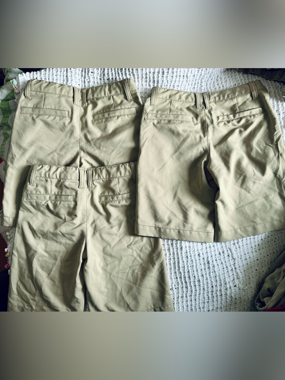 3 Pair-Kid’s Quick Dry Khaki Uniform Shorts-6